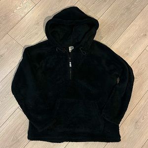 Victoria’s Secret PINK Sherpa Hoodie Black